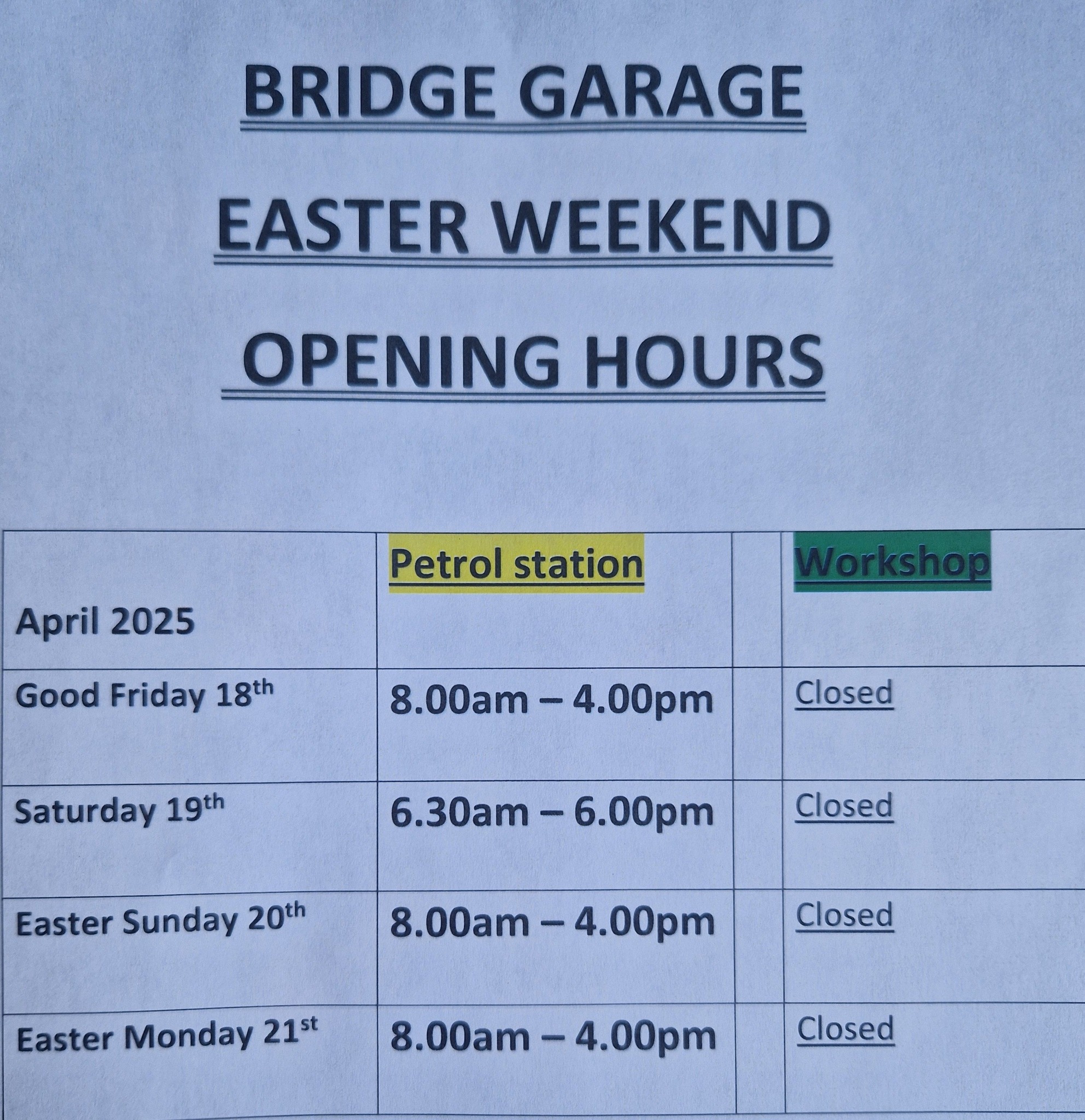 Bridge Garage