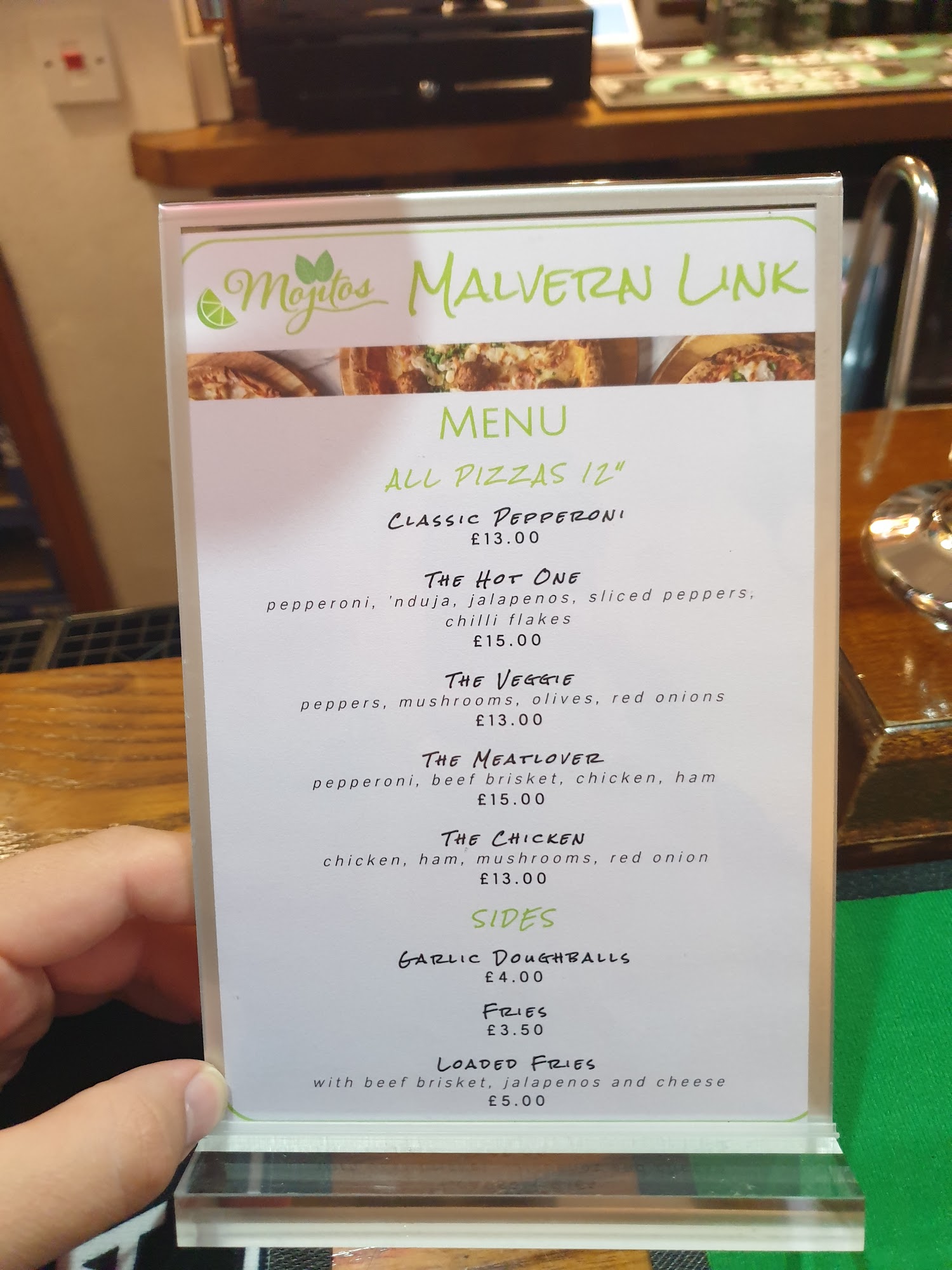 The Express Inn Menu