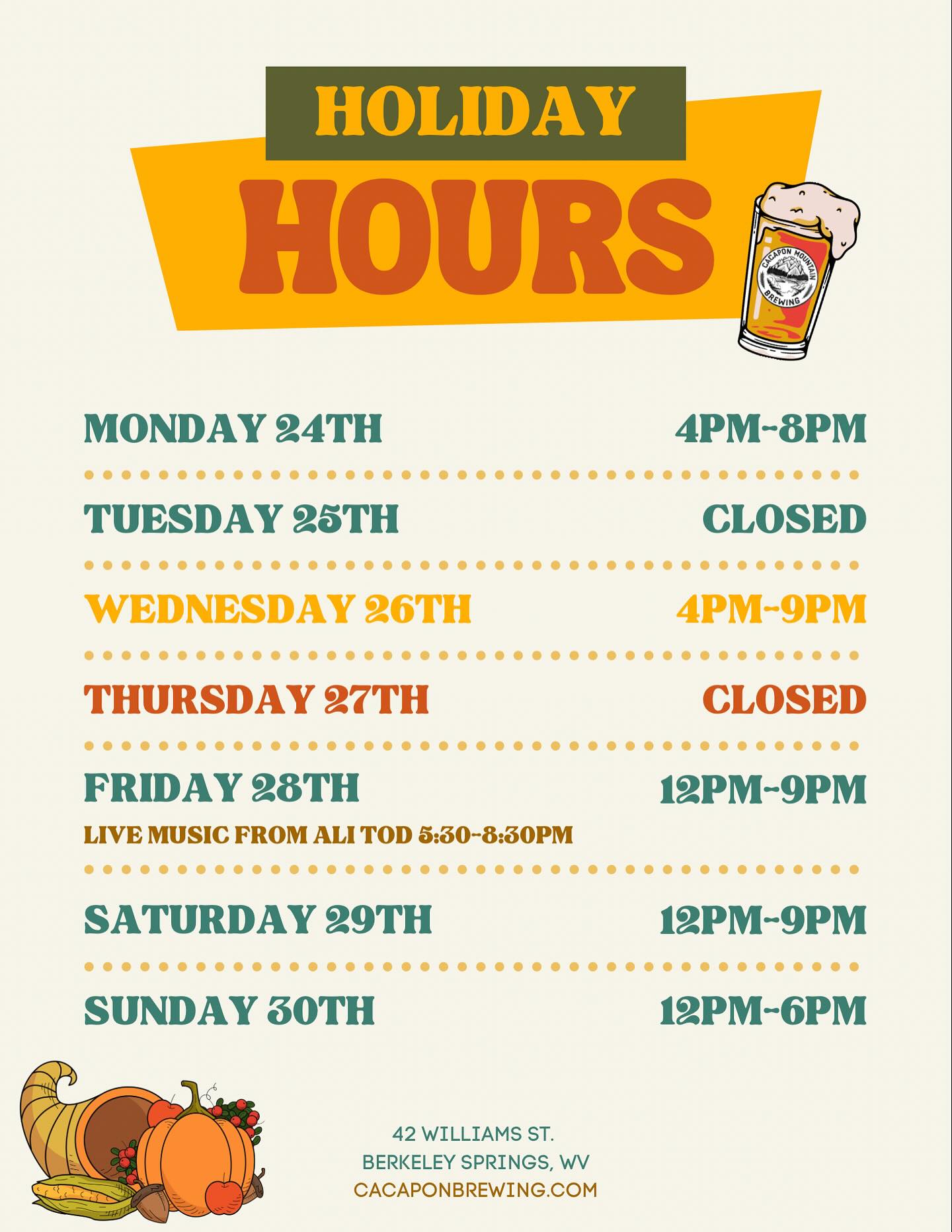 Cacapon Mountain Brewing Co Berkeley Springs