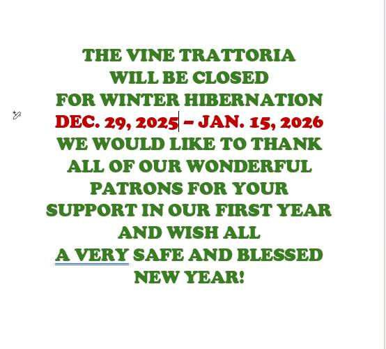 The Vine Trattoria Berkeley Springs