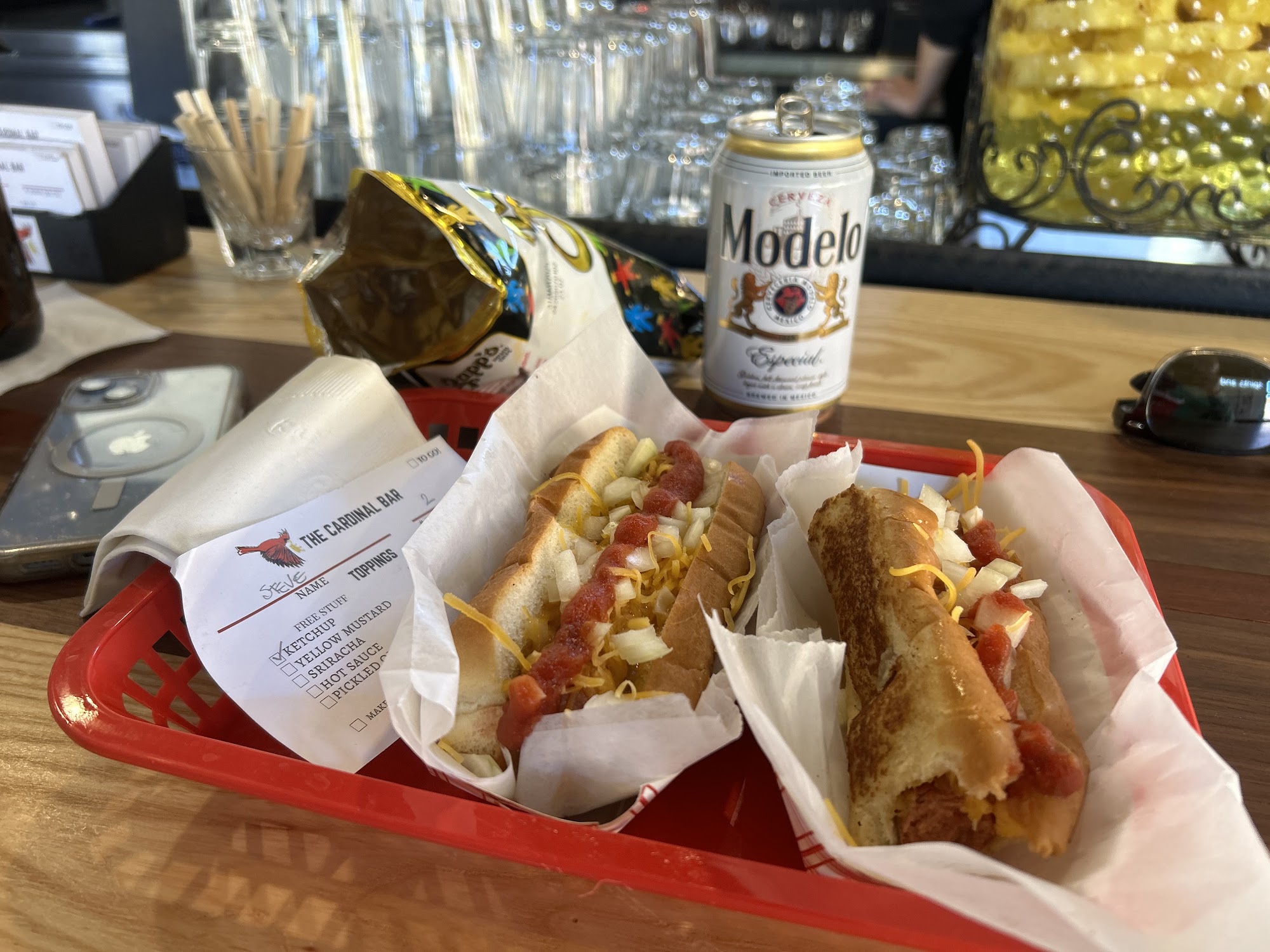 The Cardinal Bar Menu