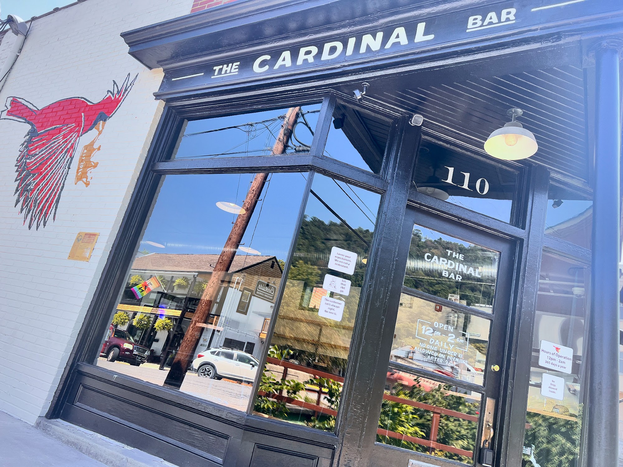 The Cardinal Bar Menu