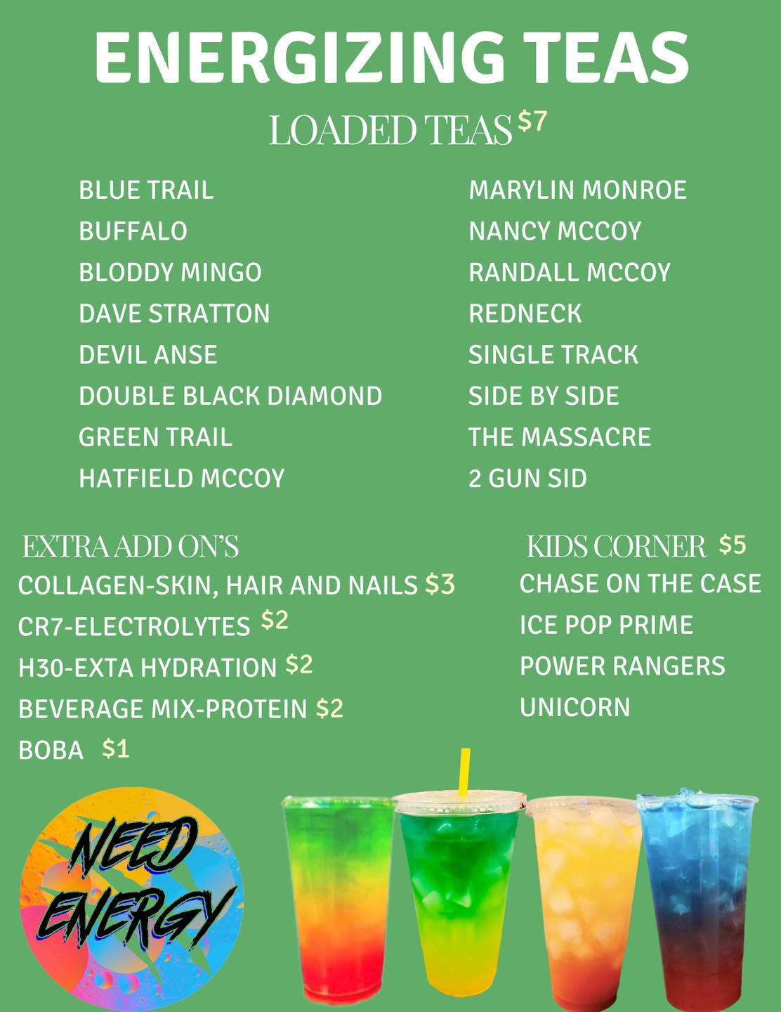 Chit & Chat Coffee Shop Menu