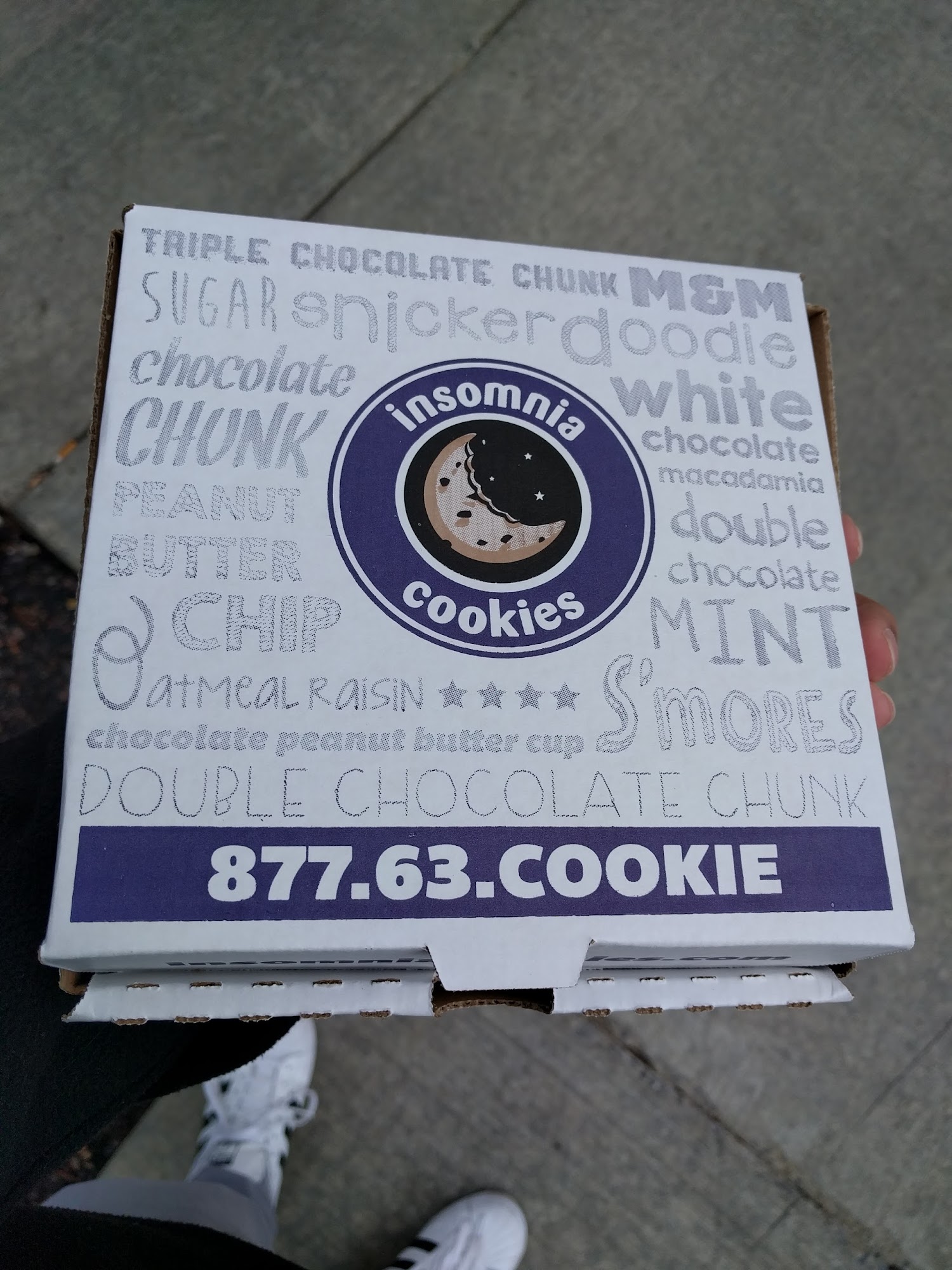 Insomnia Cookies Menu