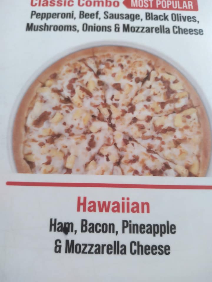 Godfather's Pizza Menu
