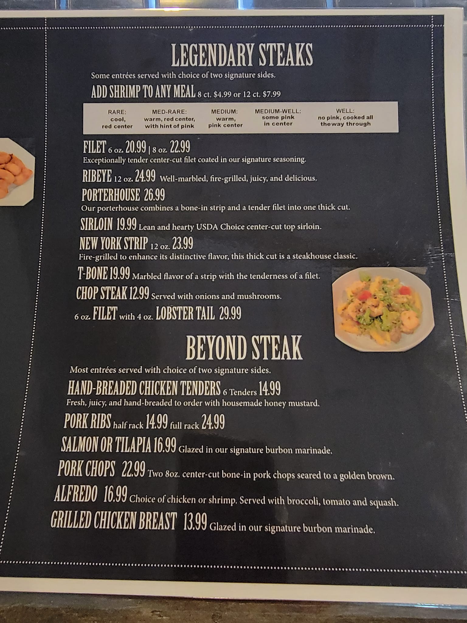 Route 33 Steakhouse Menu