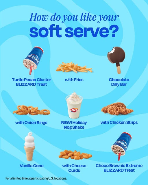 Dairy Queen Menu