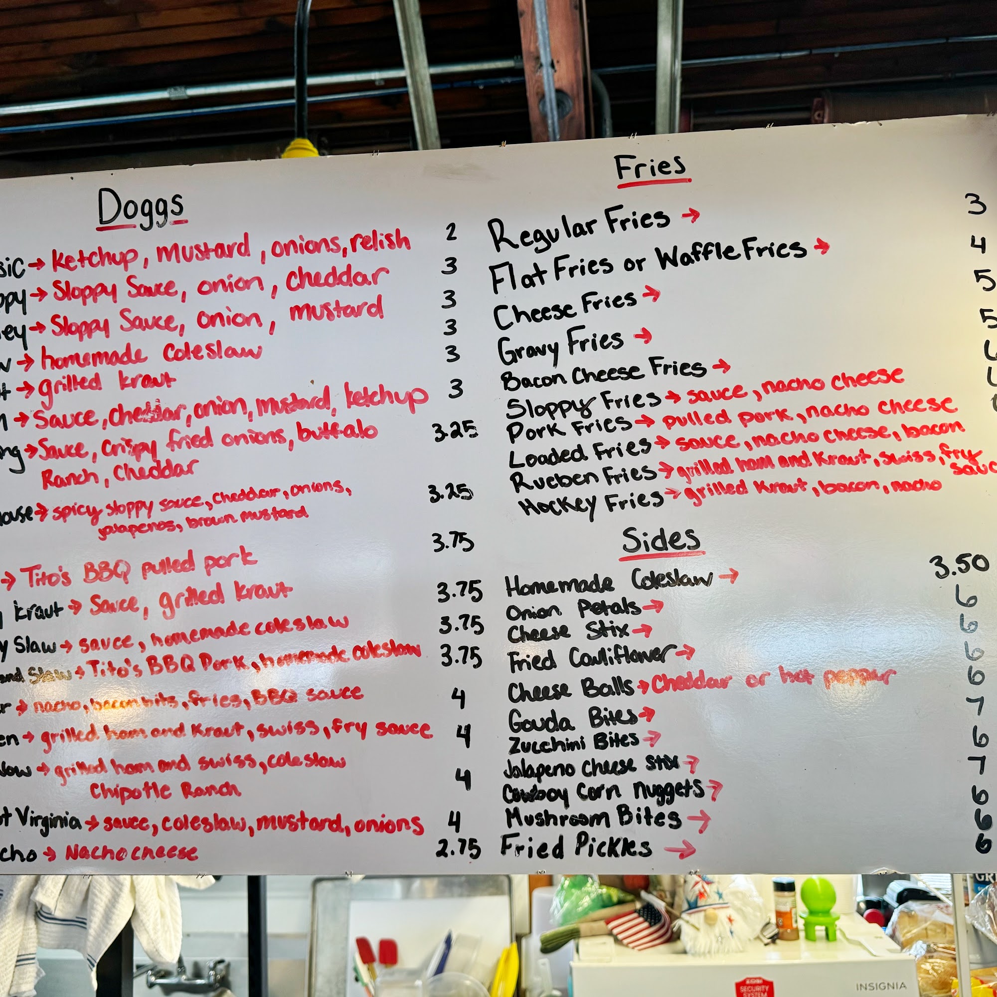 Tito's in the Market House Menu
