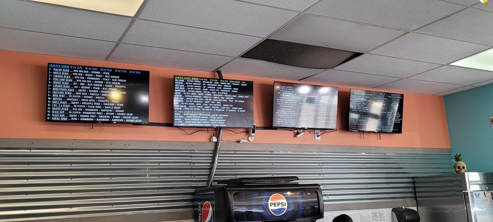 Beach Please Drink Company Menu