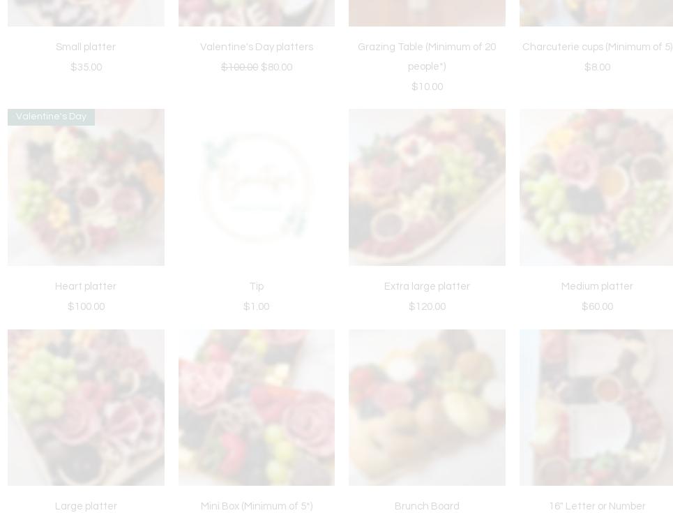 Bountiful Cravings Menu