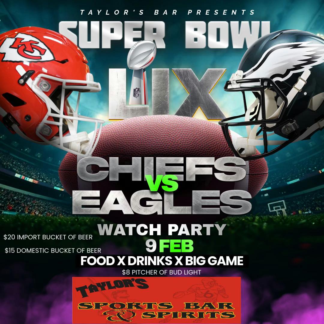 Taylor Sports & Spirits Menu