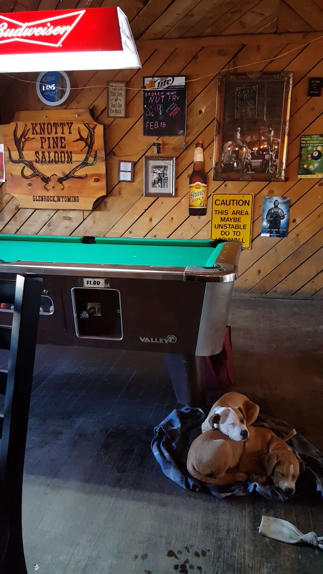 Knotty Pine Saloon Menu