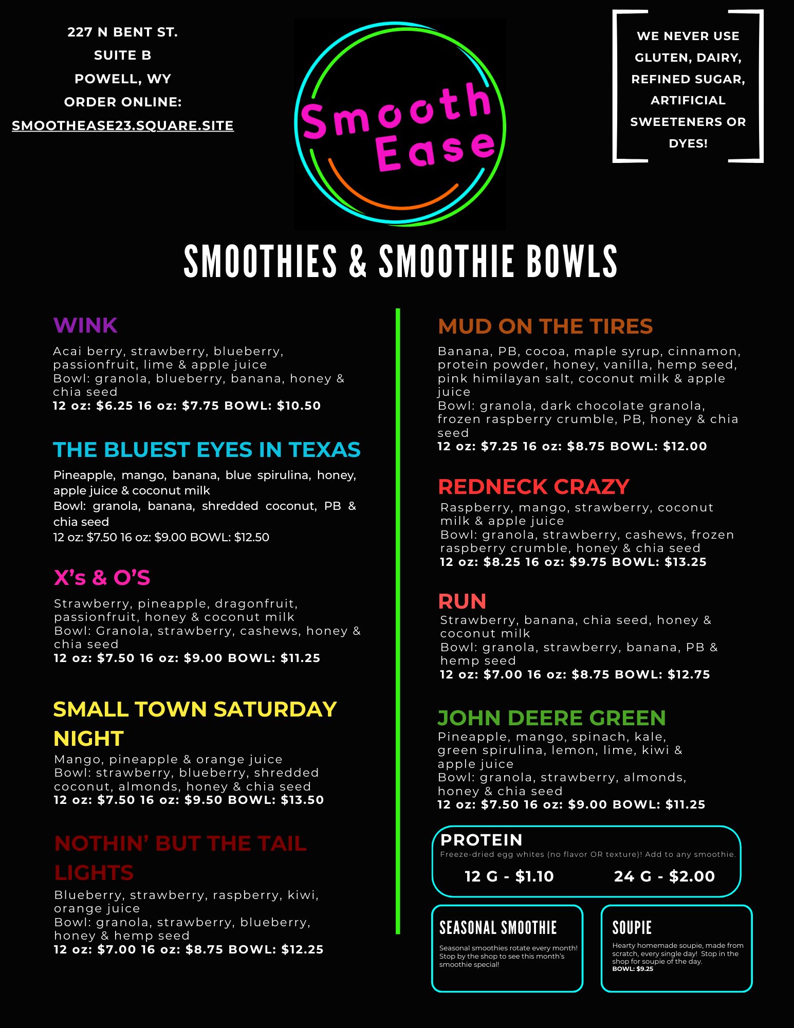 Smooth Ease Menu
