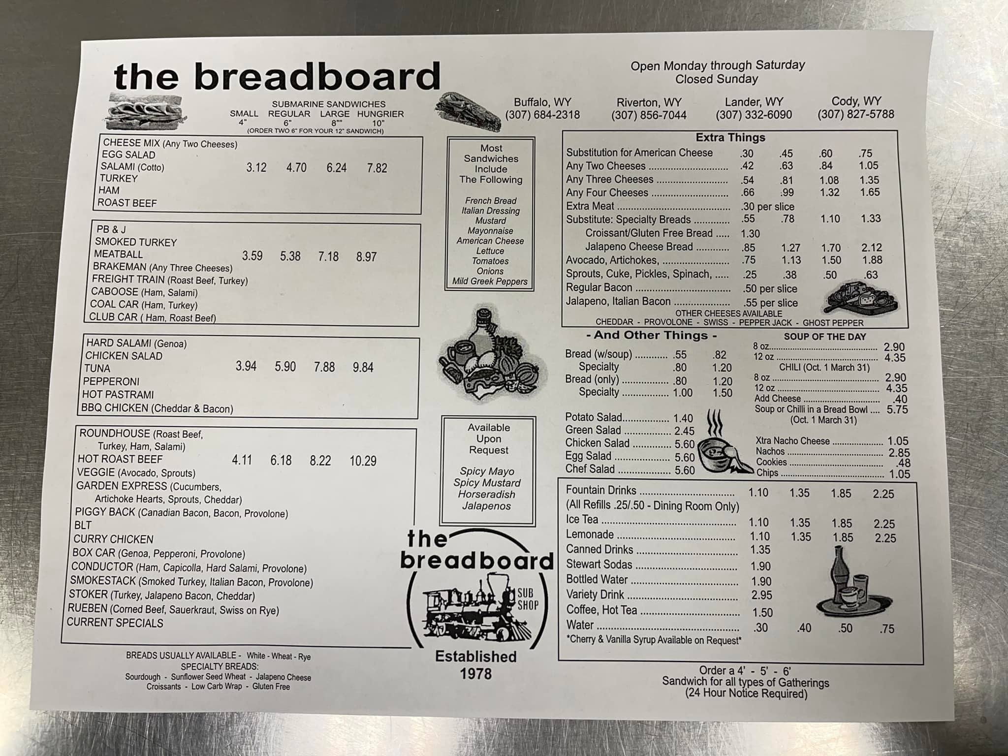 The Breadboard Menu