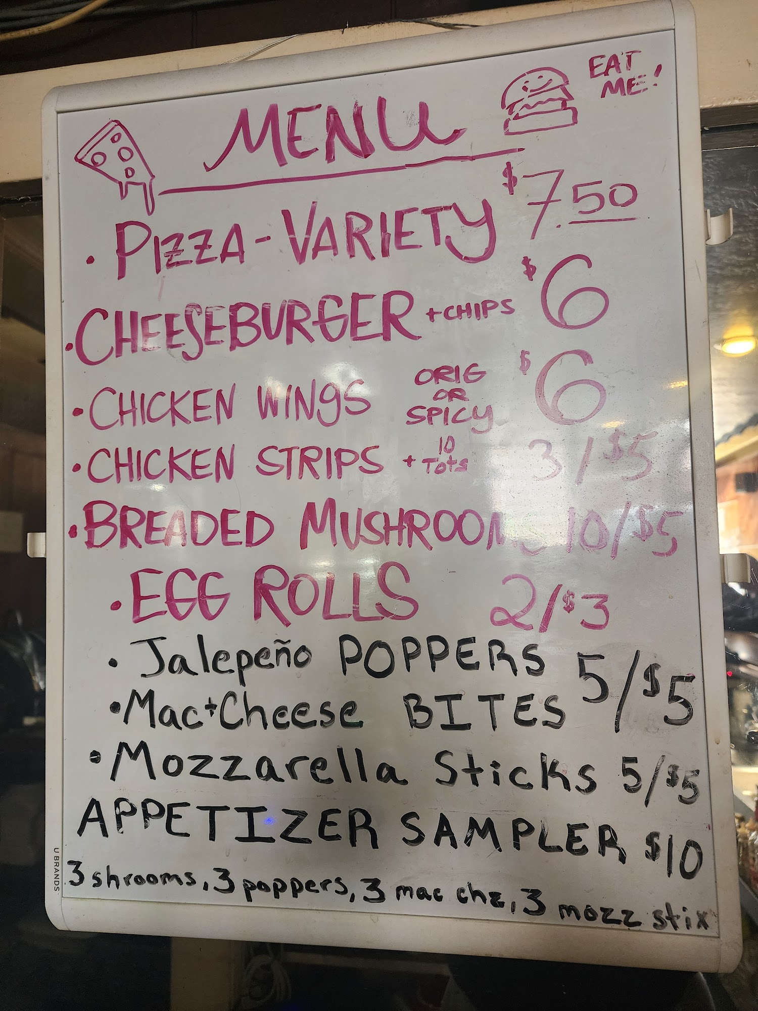 Toastmaster Bar & Liquor Store Menu